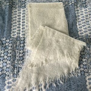 Anthropologie white scarf